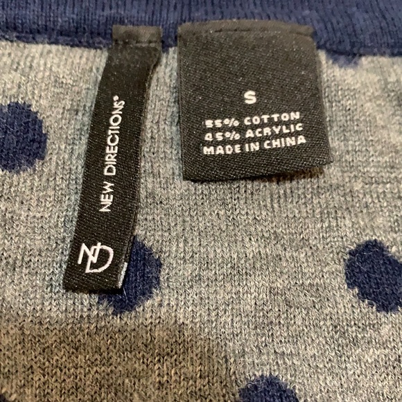 New Directions Polk Dot Sweater Size S - Picture 8 of 8